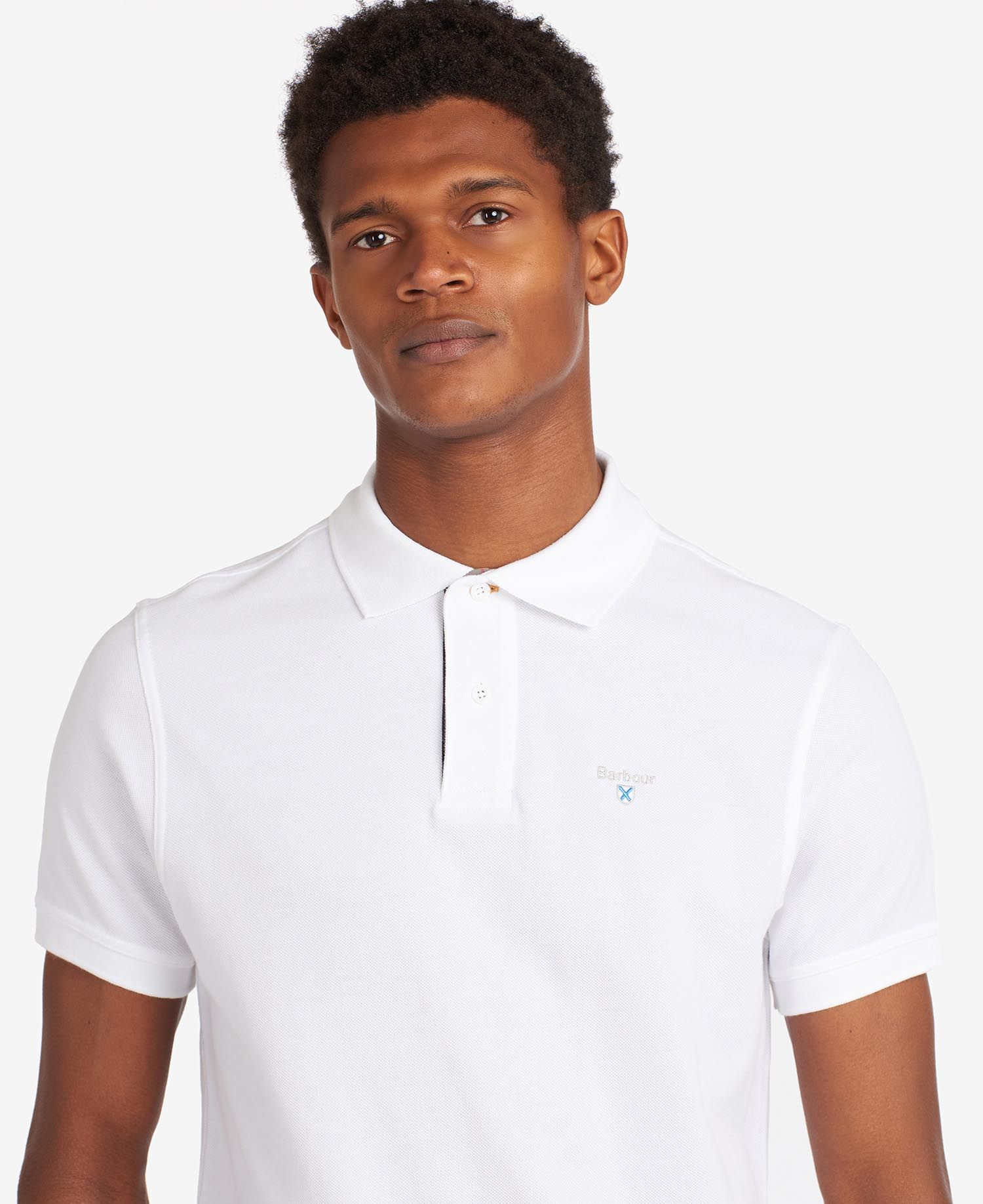 Tartan Pique Polo-T-shirt-Barbour-Aandahls