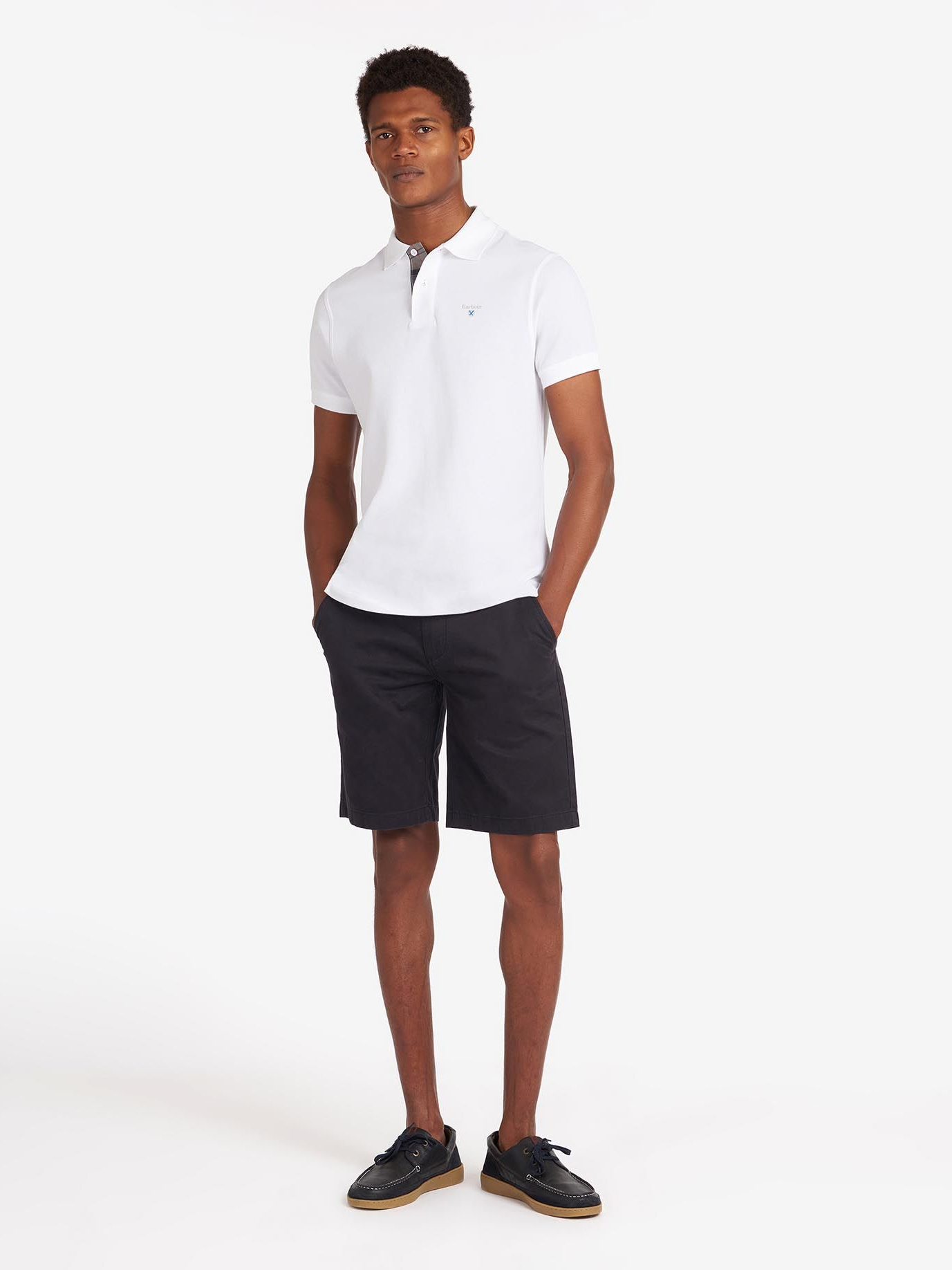 Tartan Pique Polo-T-shirt-Barbour-Aandahls