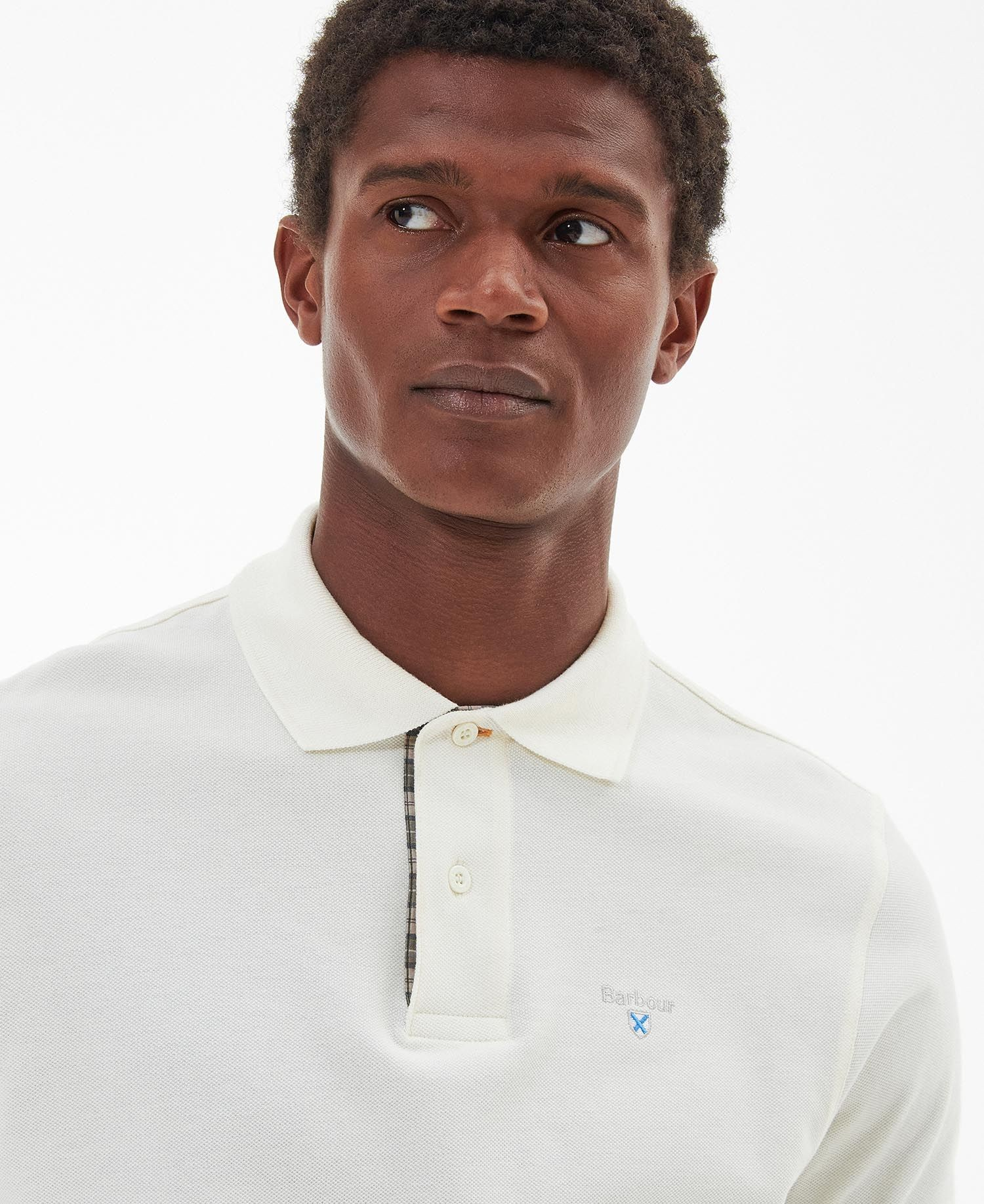 Tartan Pique Polo-T-shirt-Barbour-Aandahls