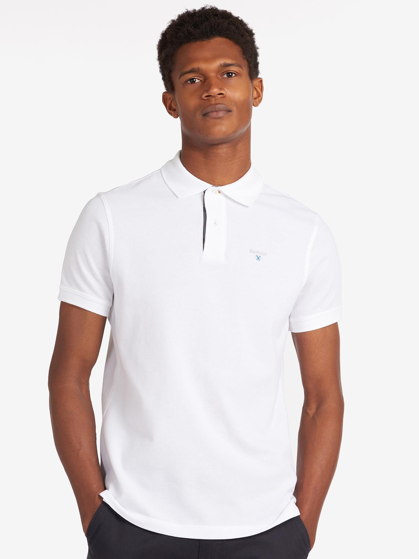 Tartan Pique Polo-T-shirt-Barbour-Aandahls