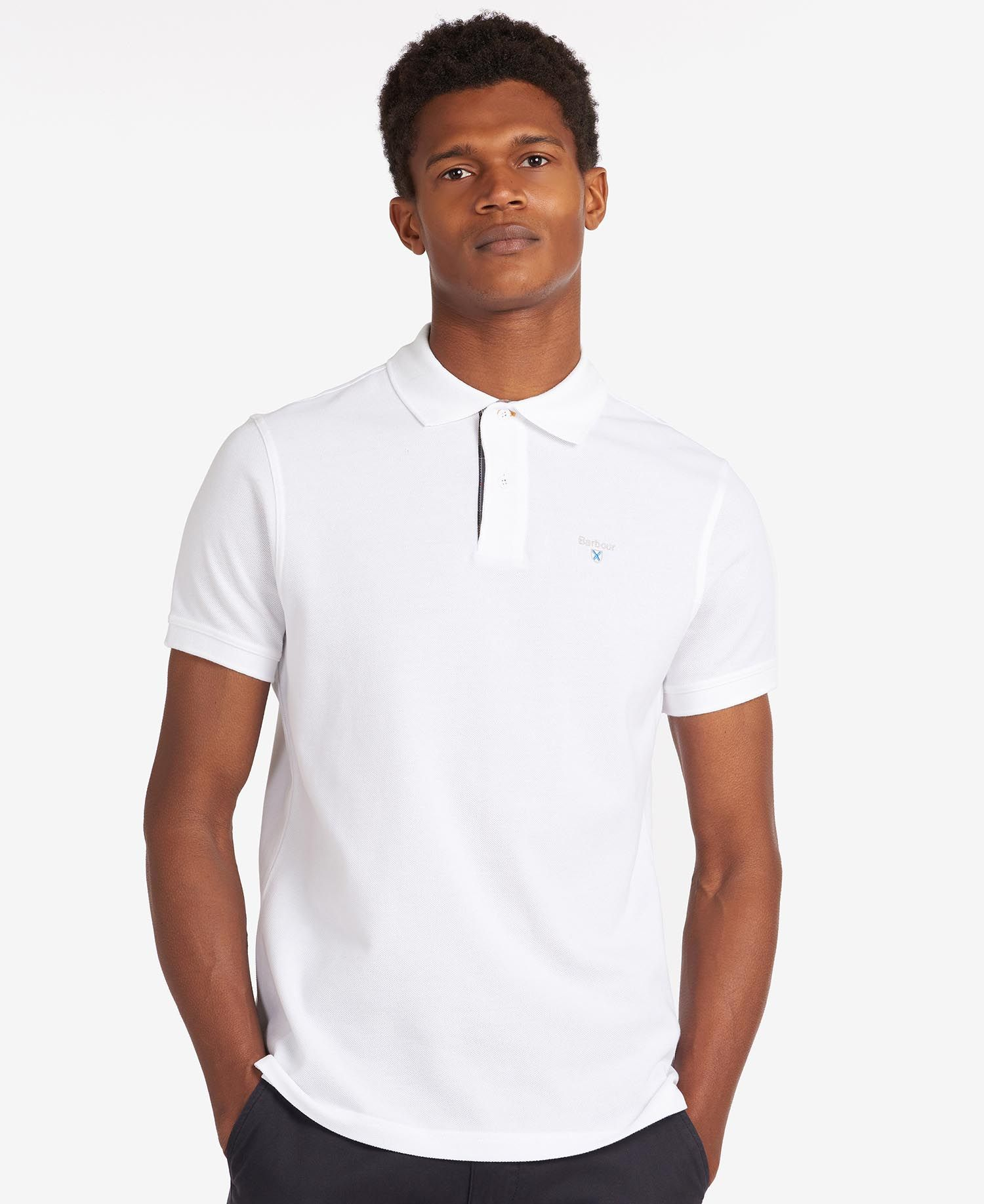 Tartan Pique Polo-T-shirt-Barbour-Aandahls