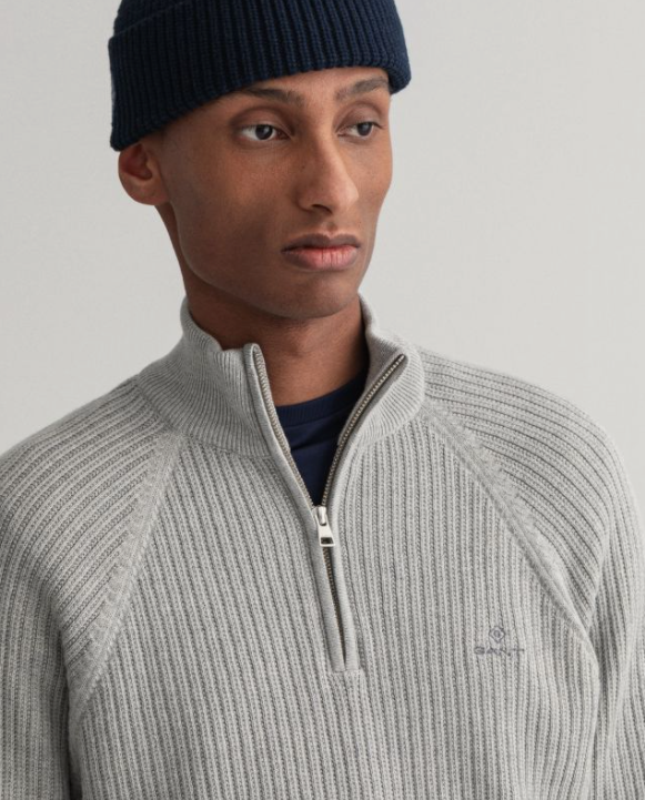 Cotton Texture Halfzip
