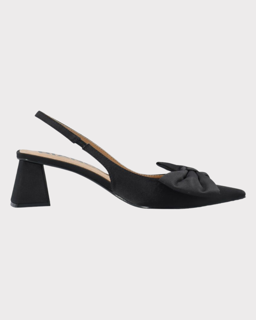 Maralyn Slingback Bow Satin-Sko-Bianco-Aandahls