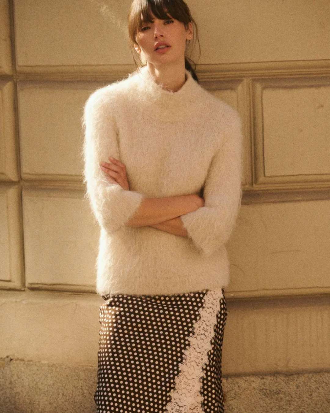 BYTIMO Hairy Knit Turtleneck
