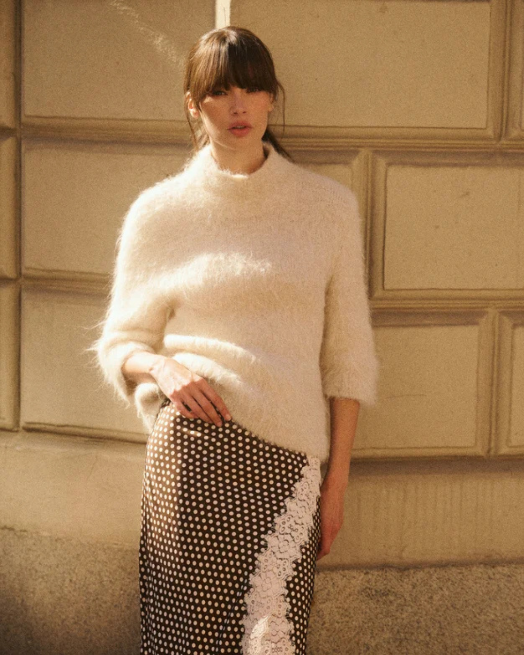 BYTIMO Hairy Knit Turtleneck