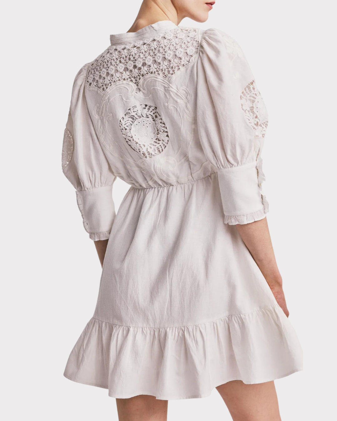 bytimo linen mini dress Linen Mini Dress - Peony byTiMo