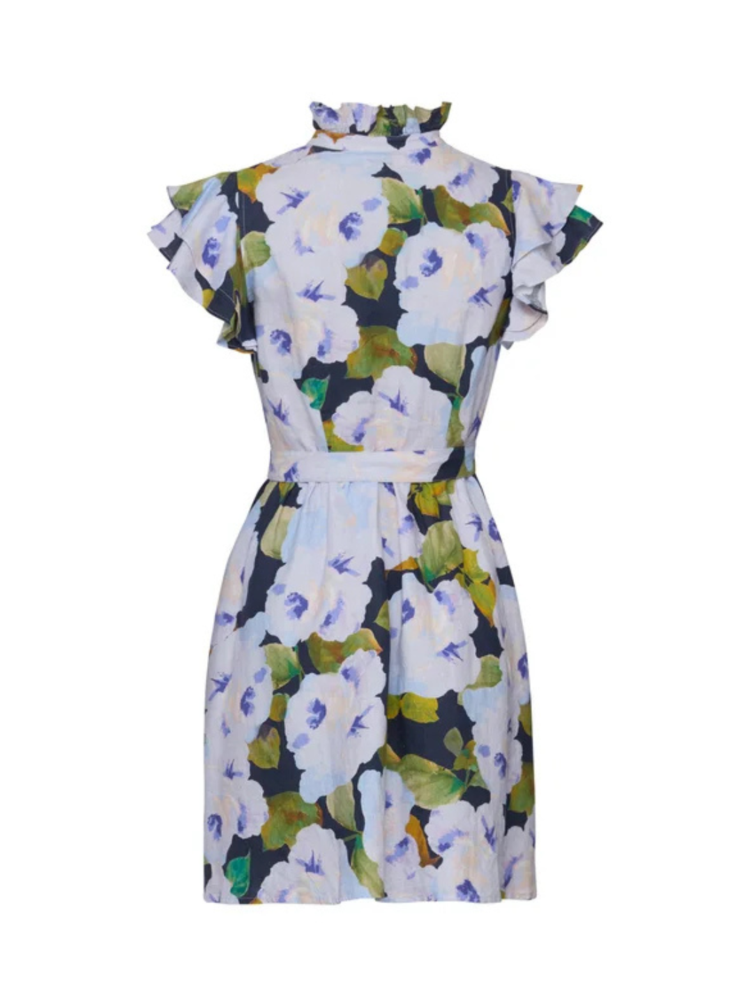 Linen Ruffle Dress-Kjole-ByTimo-Aandahls