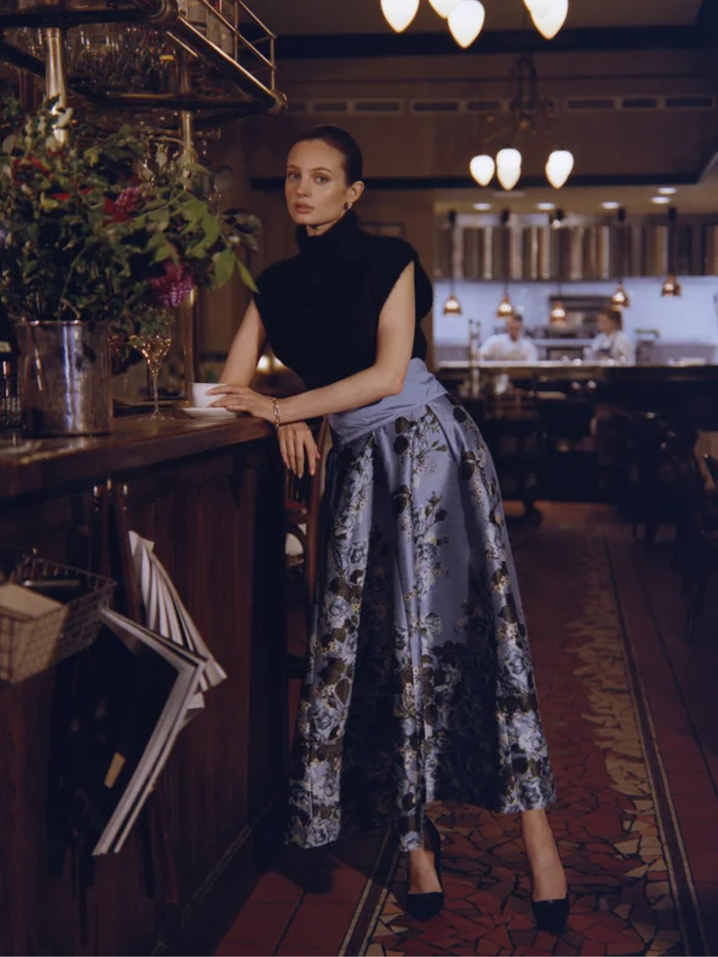 Taffeta maxi Skirt-Skjørt-ByTimo-Aandahls