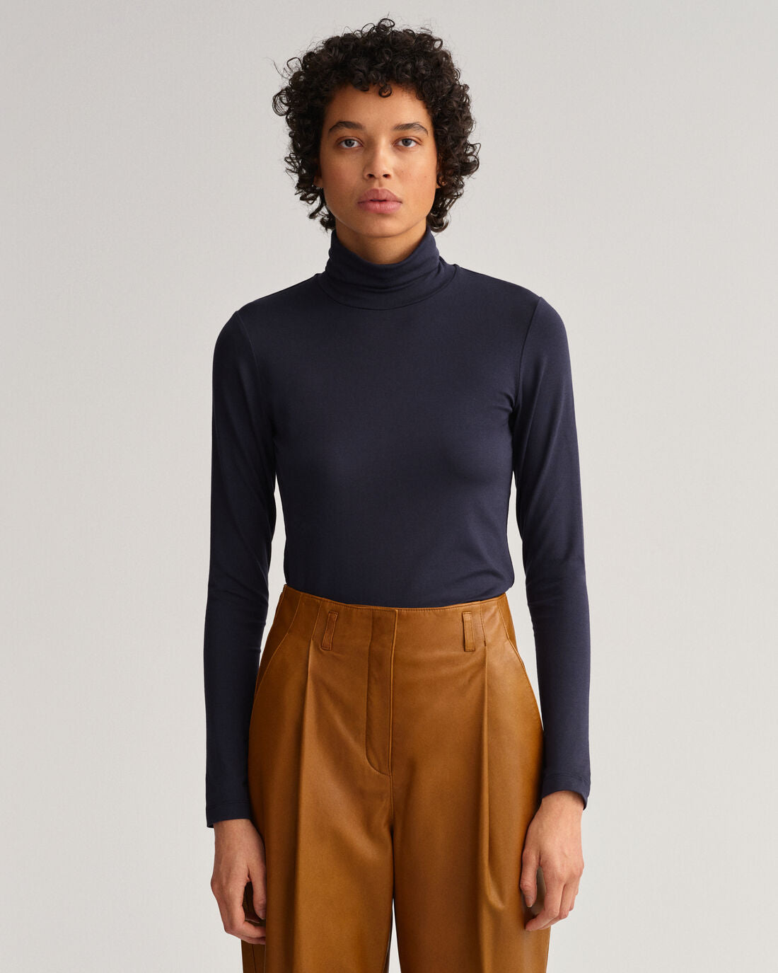 Jersey ls turtleneck