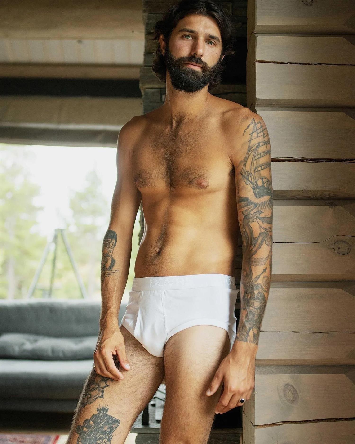 Truse u/ben med gylf