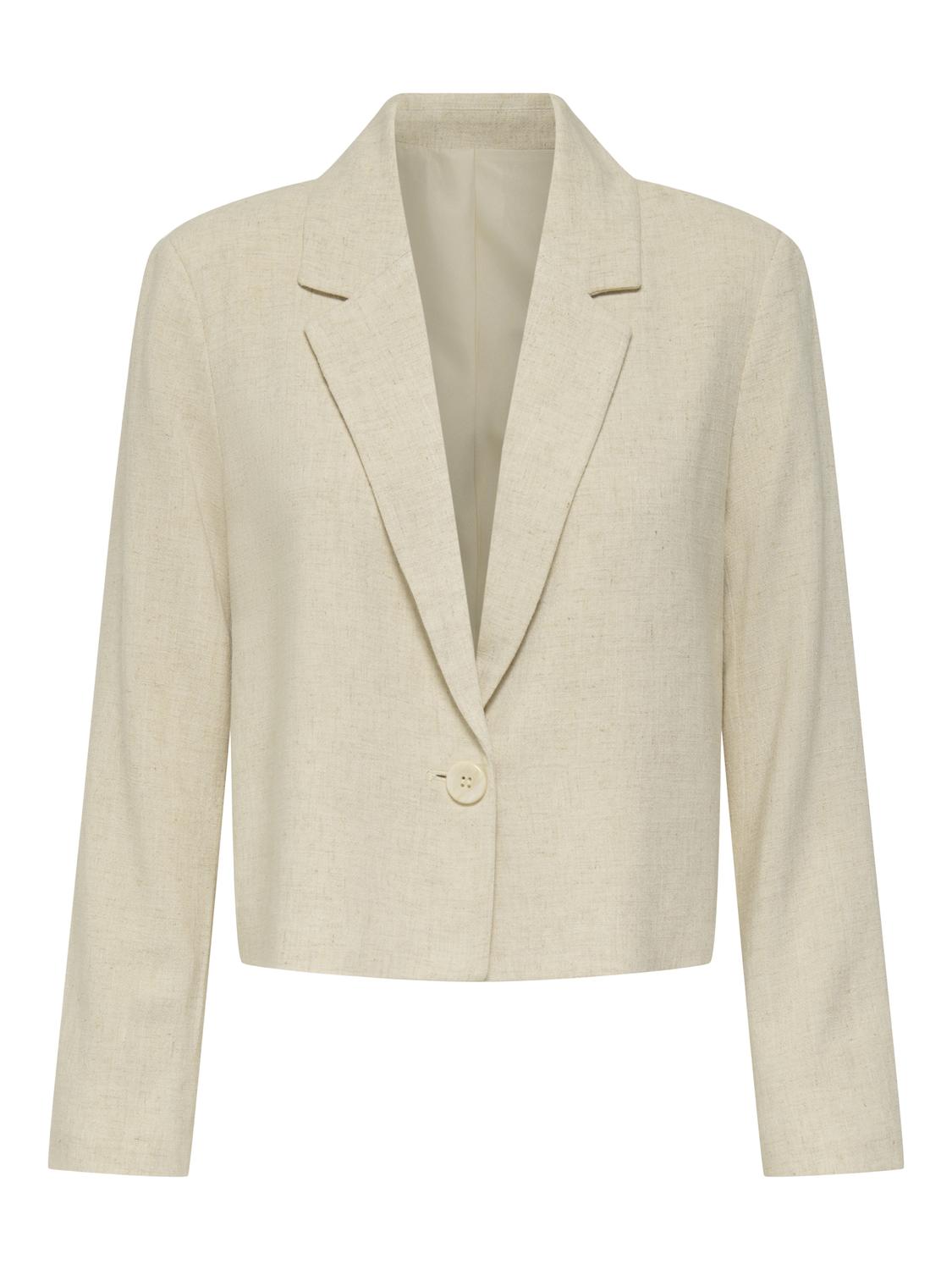 JDYKiara Linen L/S Blazer PNT