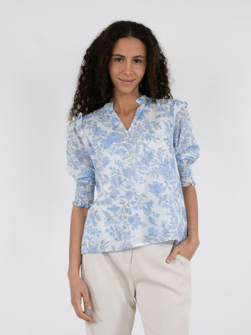 davina rose field blouse-Bluser-Neo Noir-Aandahls