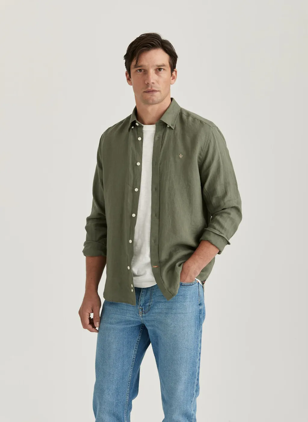 Douglas BD Linen Shirt LS