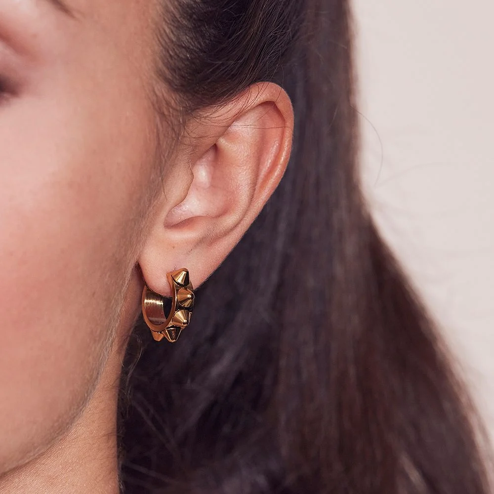 Peak Creole earrings small
