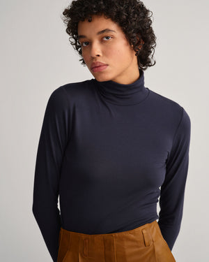 Jersey ls turtleneck