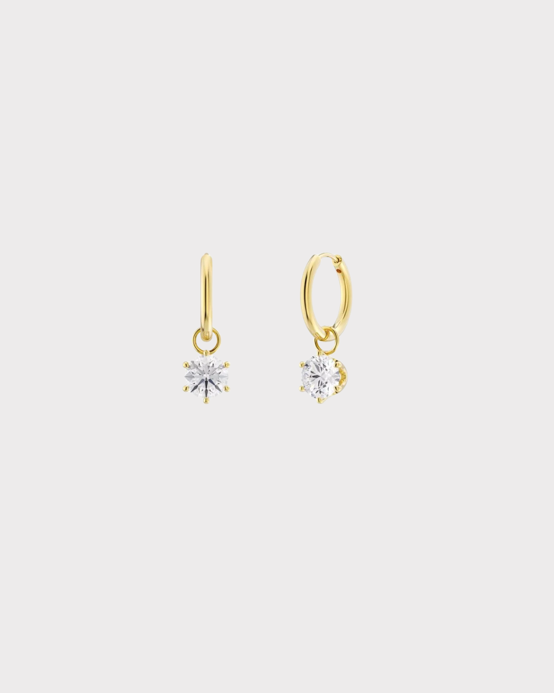 Crown Hoops Gold