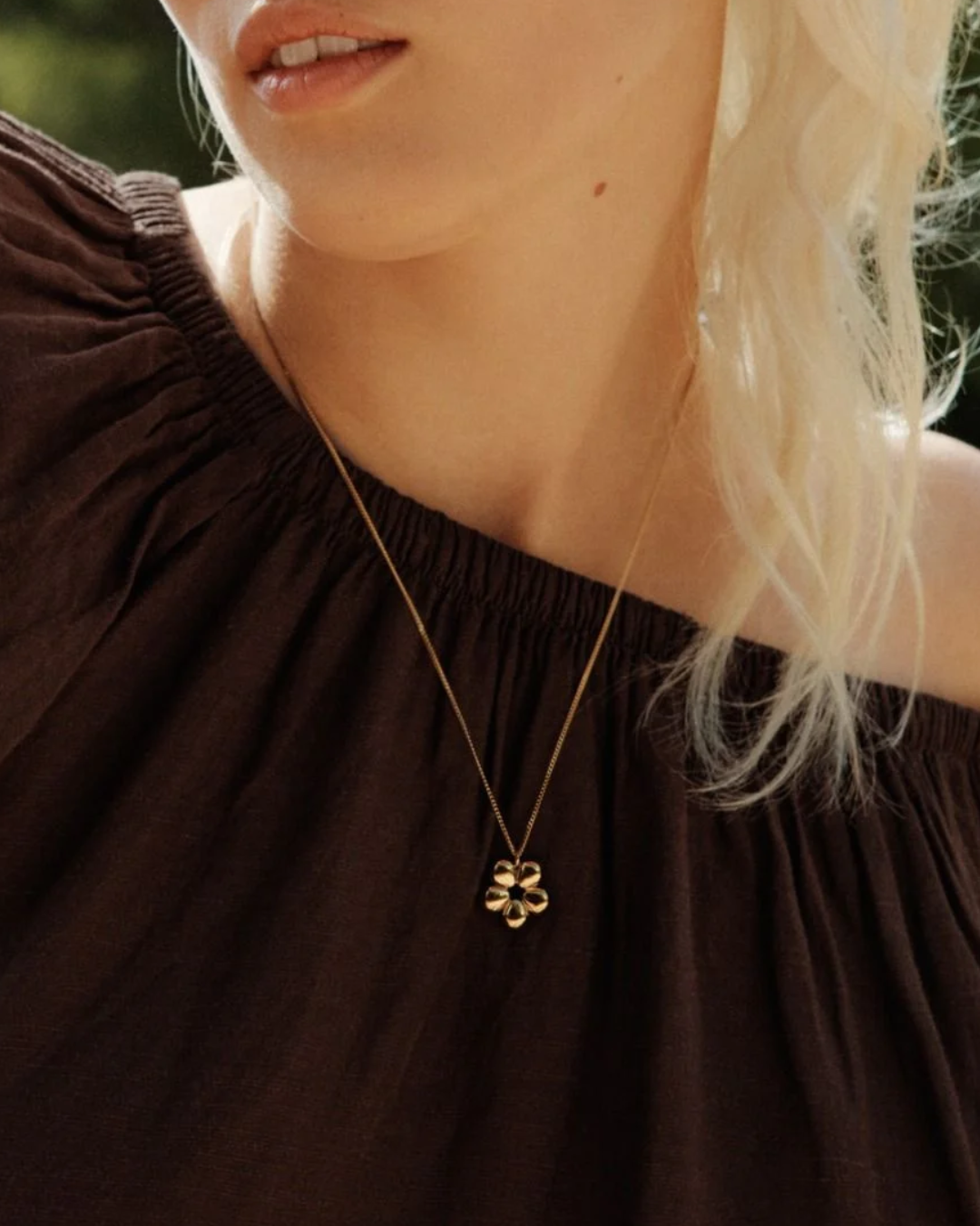 Daisy Necklace M Gold