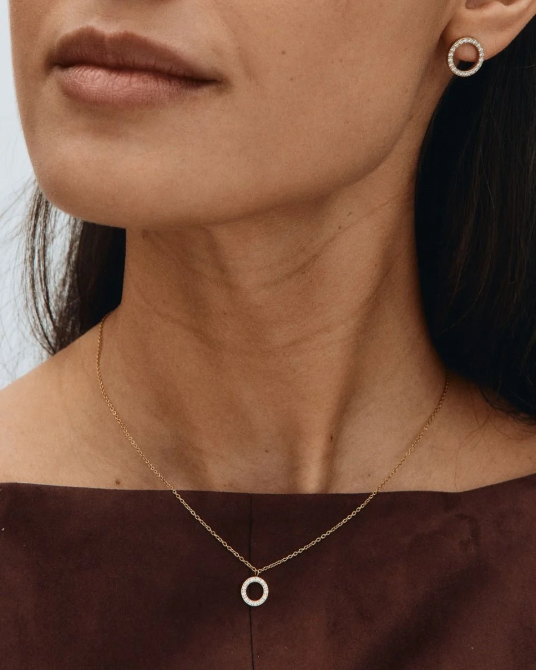Glow necklace Mini Gold-Smykke-Edblad-Aandahls