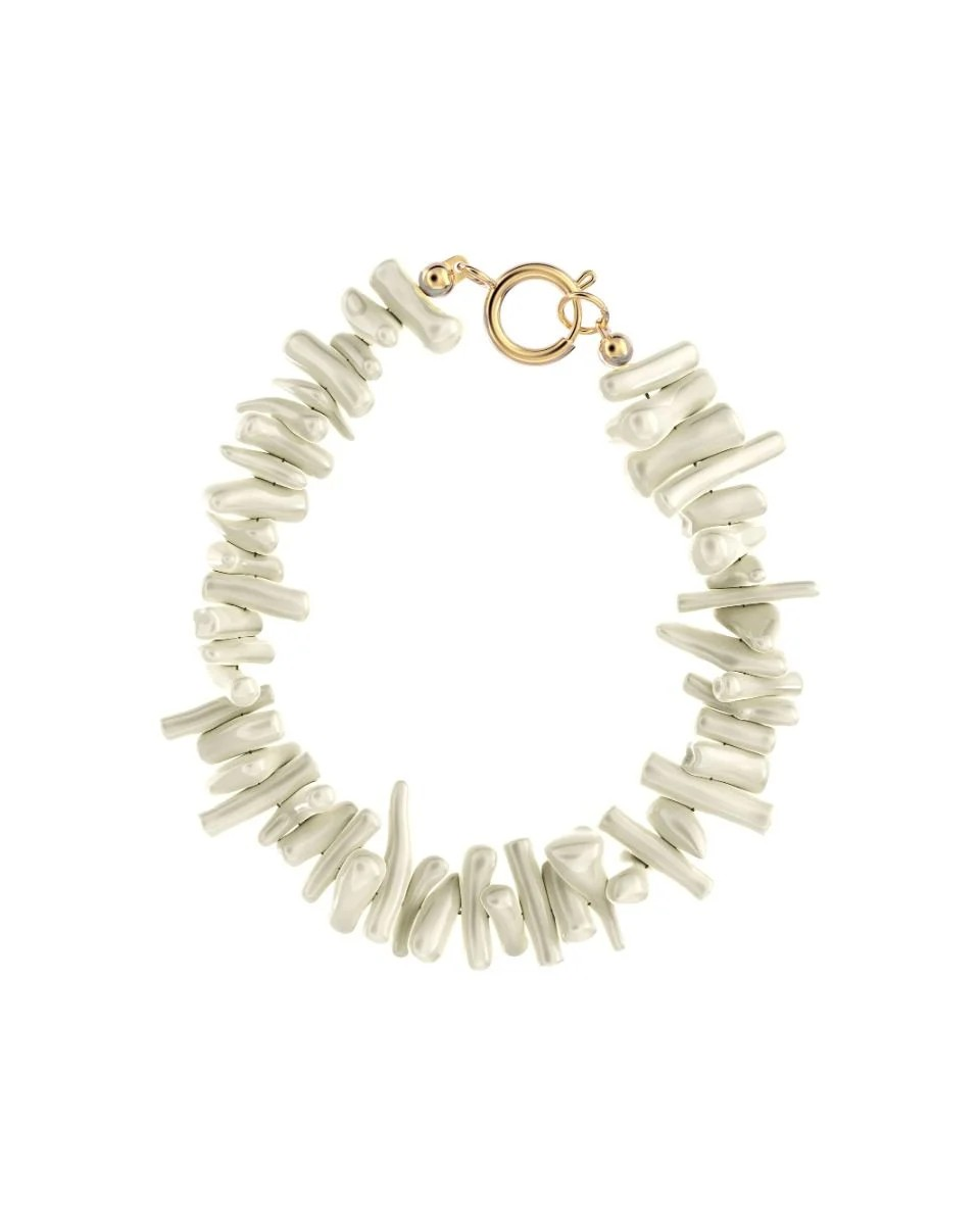 Riviera Bracelet Offwhite Gold-Tilbehør-Edblad-Aandahls