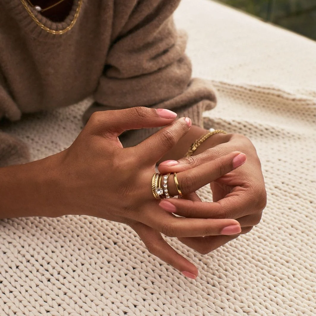 Rope Ring Gold-Tilbehør-Edblad-Aandahls