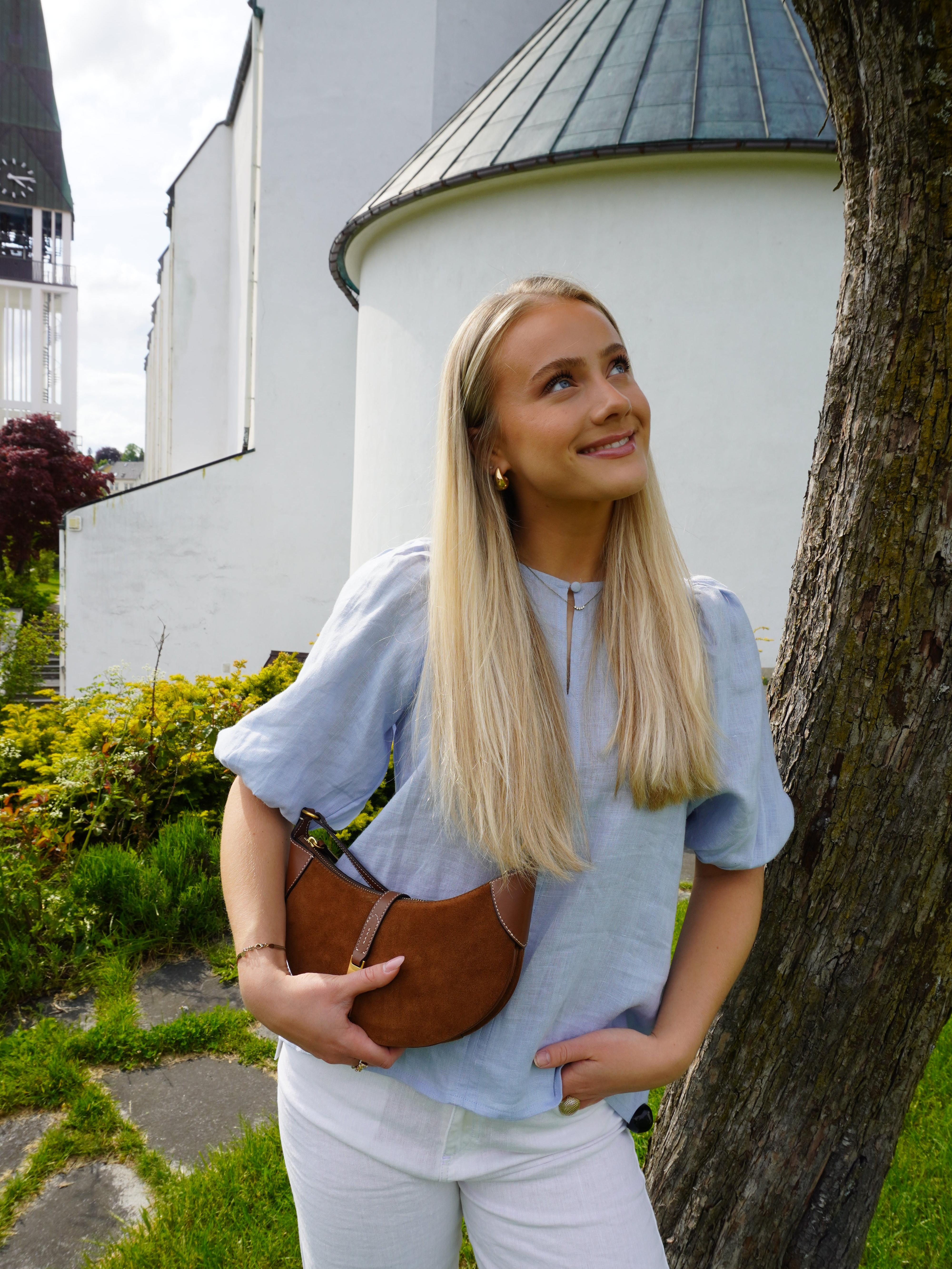 Anna linen top-Topp-Ella&il-Aandahls