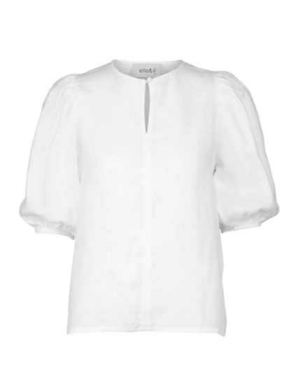 Anna linen top-Topp-Ella&il-Aandahls