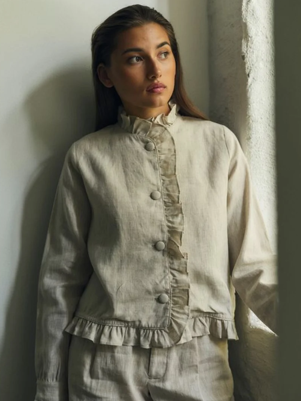 Betty Linen Jacket-Overdel-Ella&il-Aandahls