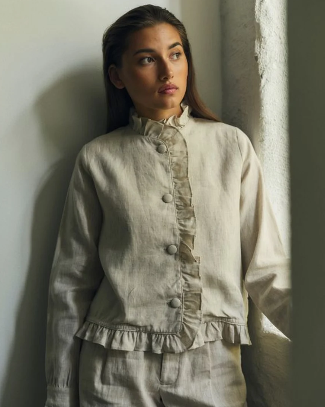 Betty Linen Jacket-Overdel-Ella&il-Aandahls
