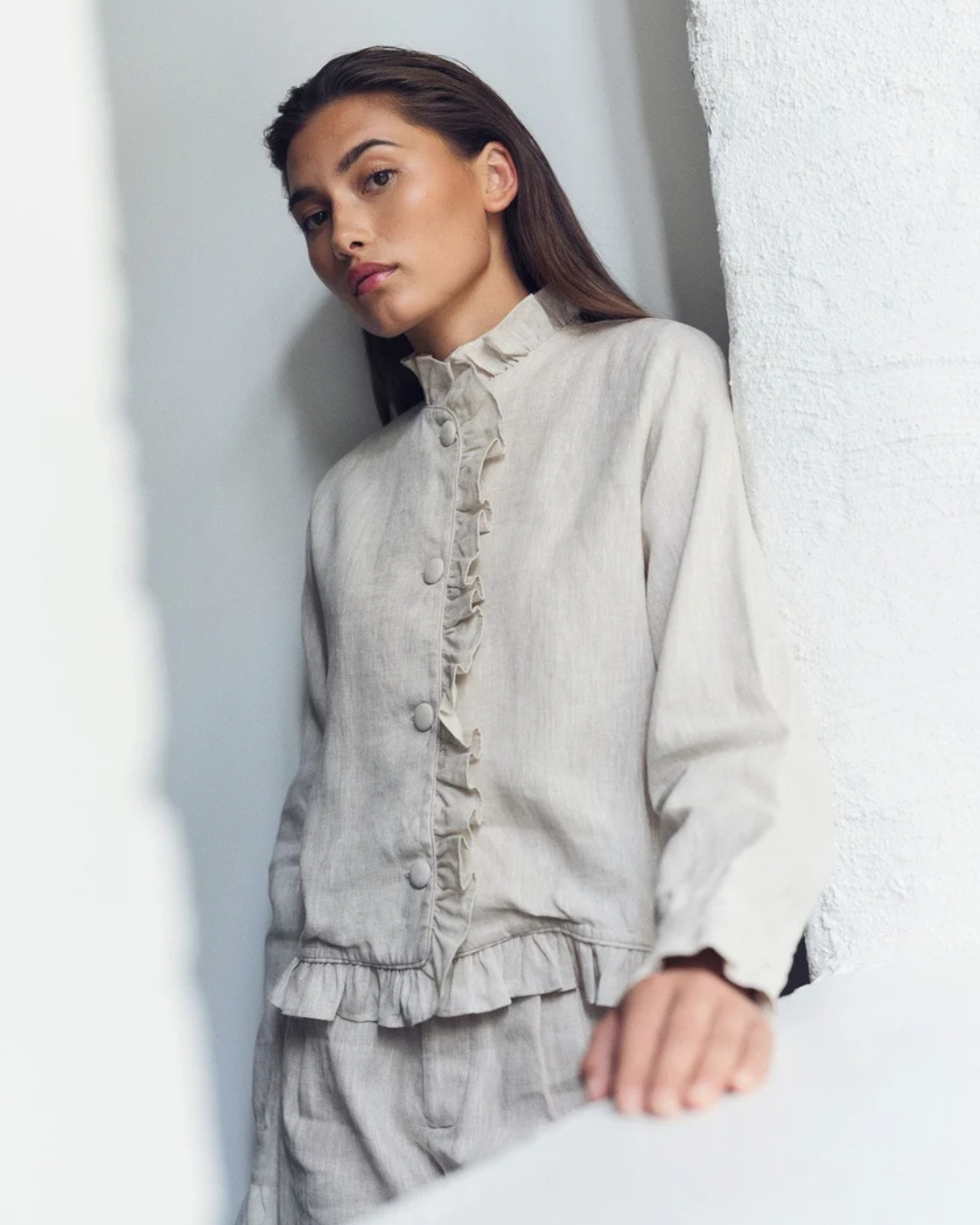 Betty Linen Jacket-Overdel-Ella&il-Aandahls