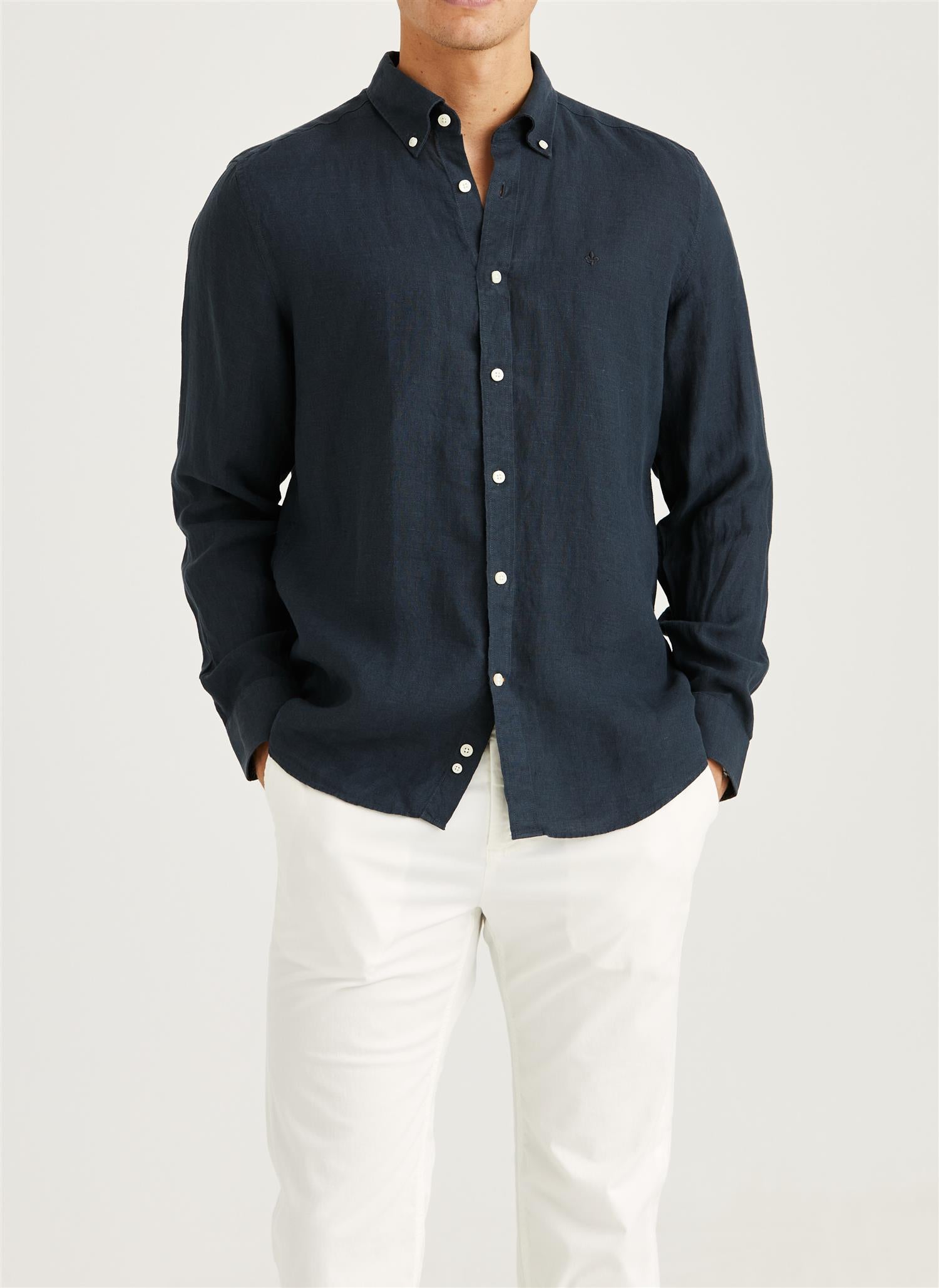 Douglas BD Linen Shirt LS