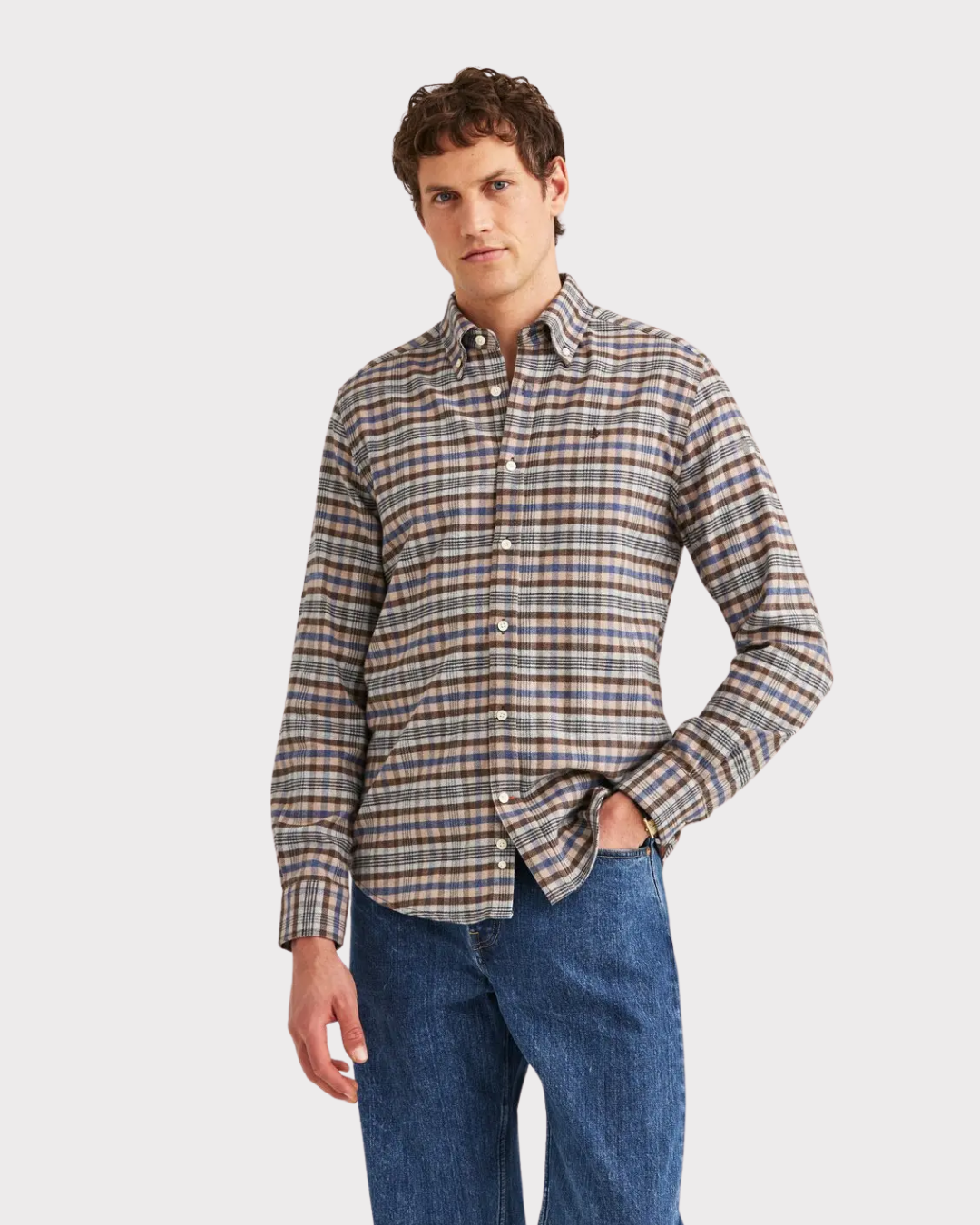 flannel check shirt-Skjorte-Morris-Aandahls