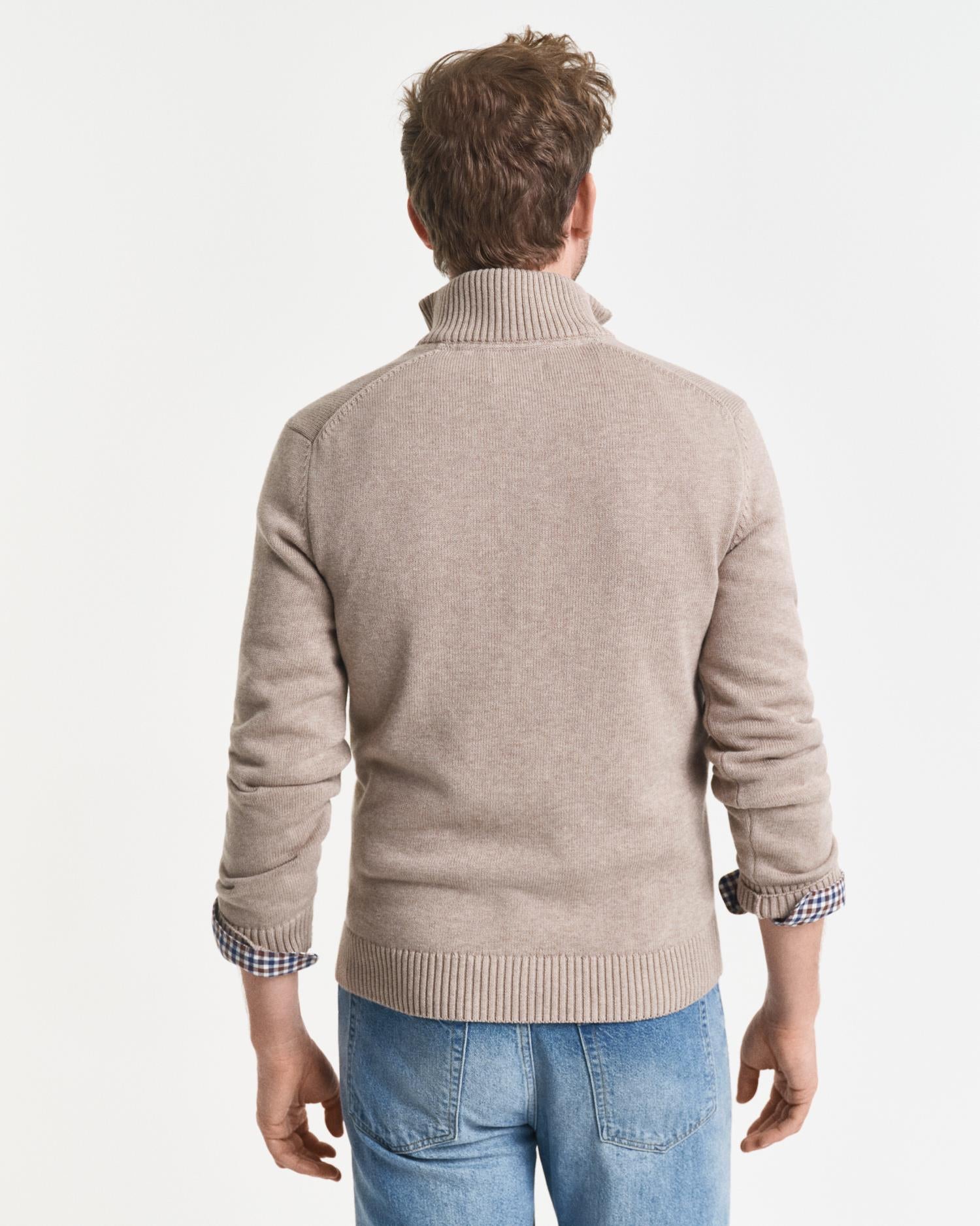 Casual Cotton Half Zip-Genser-Gant-Aandahls