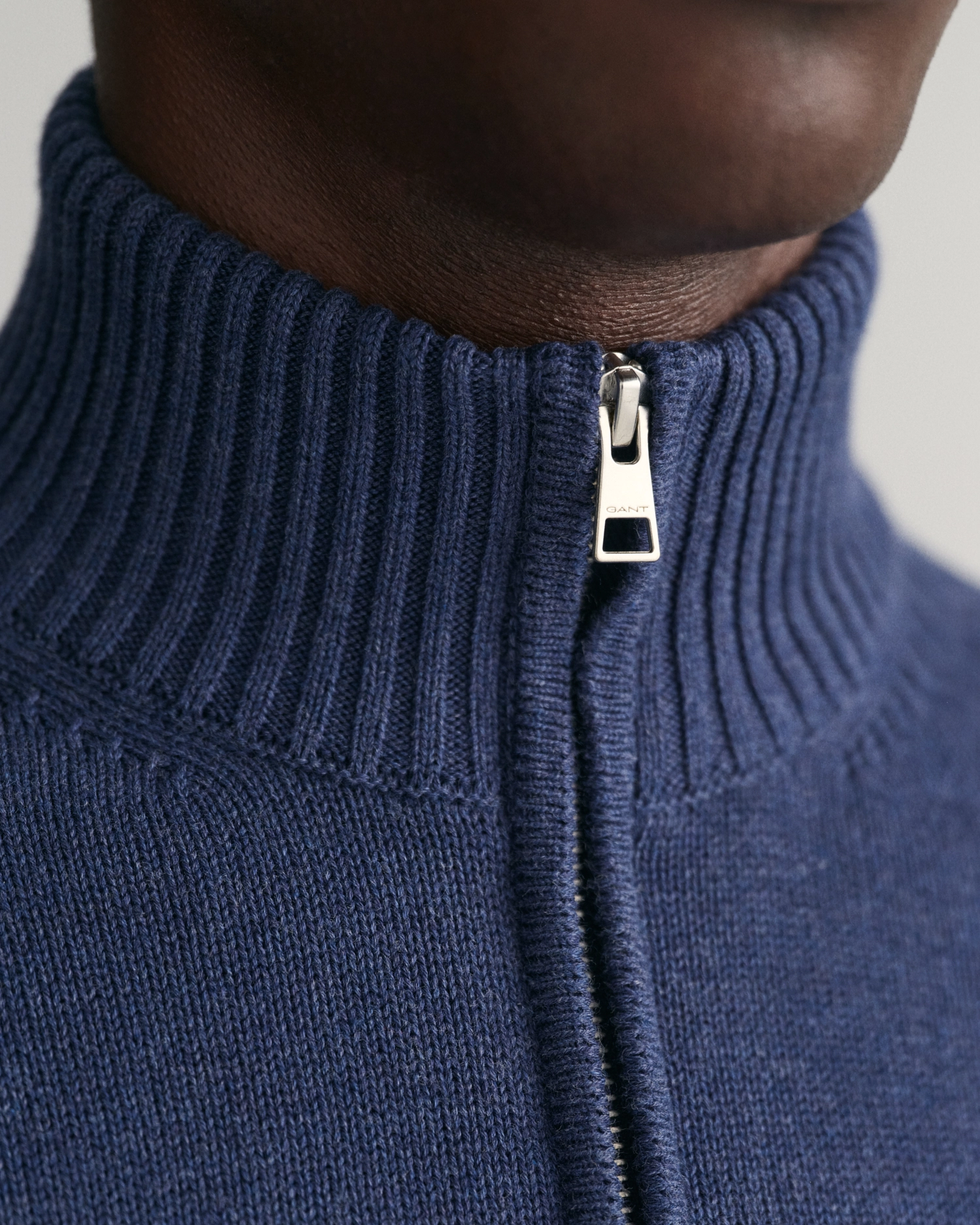 casual cotton halfzip-Genser-Gant-Aandahls