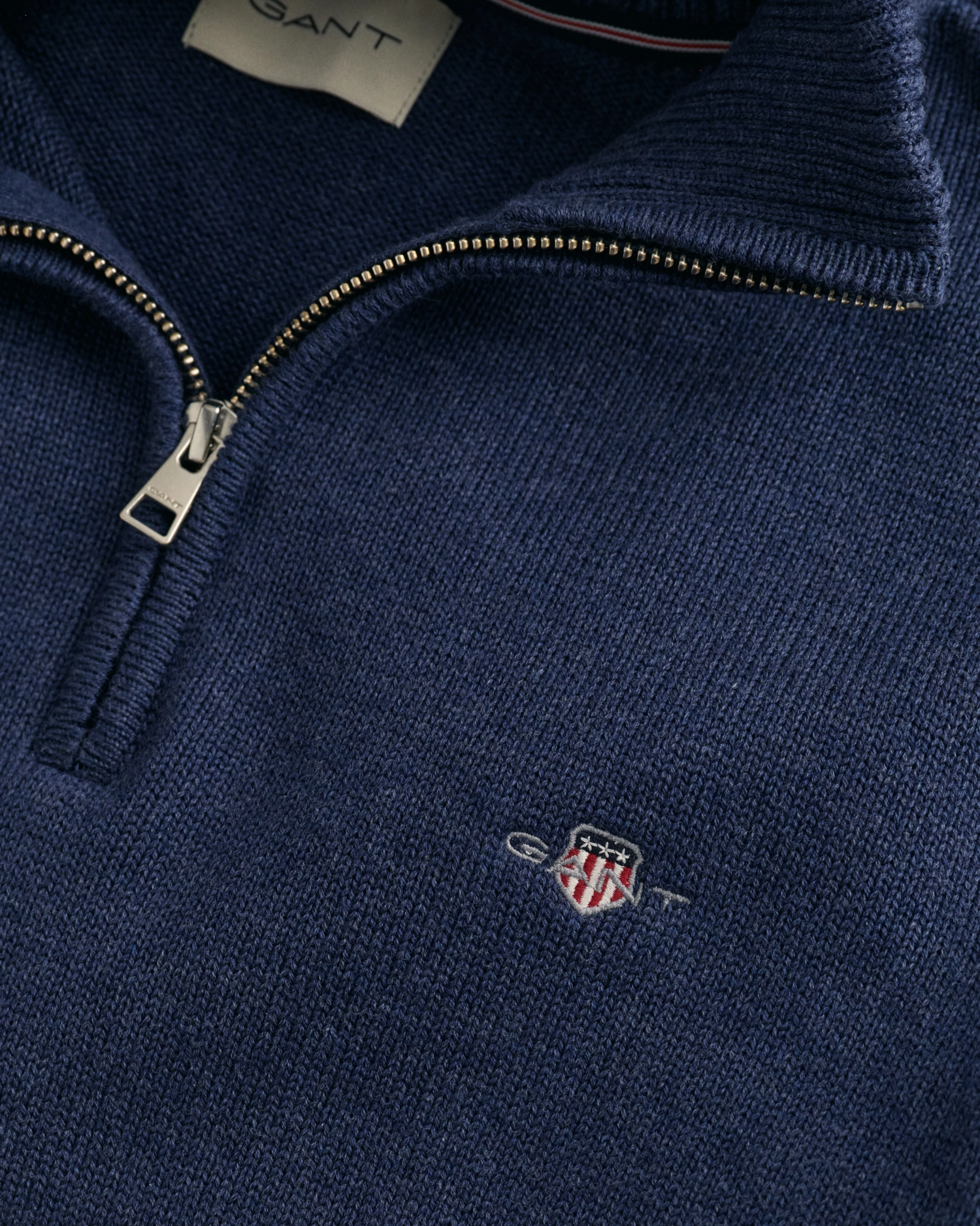 casual cotton halfzip-Genser-Gant-Aandahls