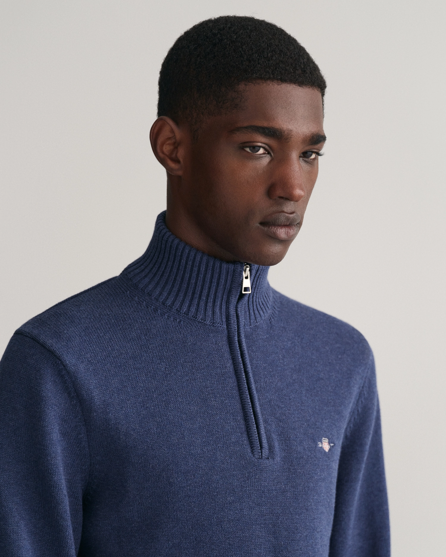 casual cotton halfzip-Genser-Gant-Aandahls