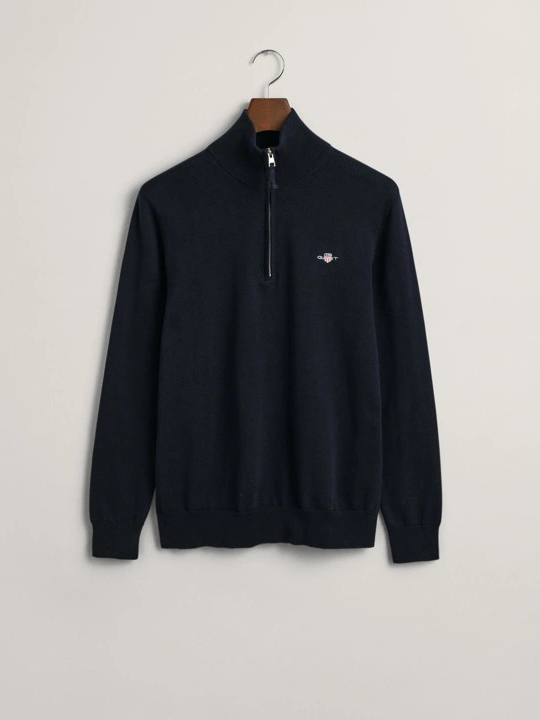 Classic Cotton Half Zip-Strikk-Gant-Aandahls