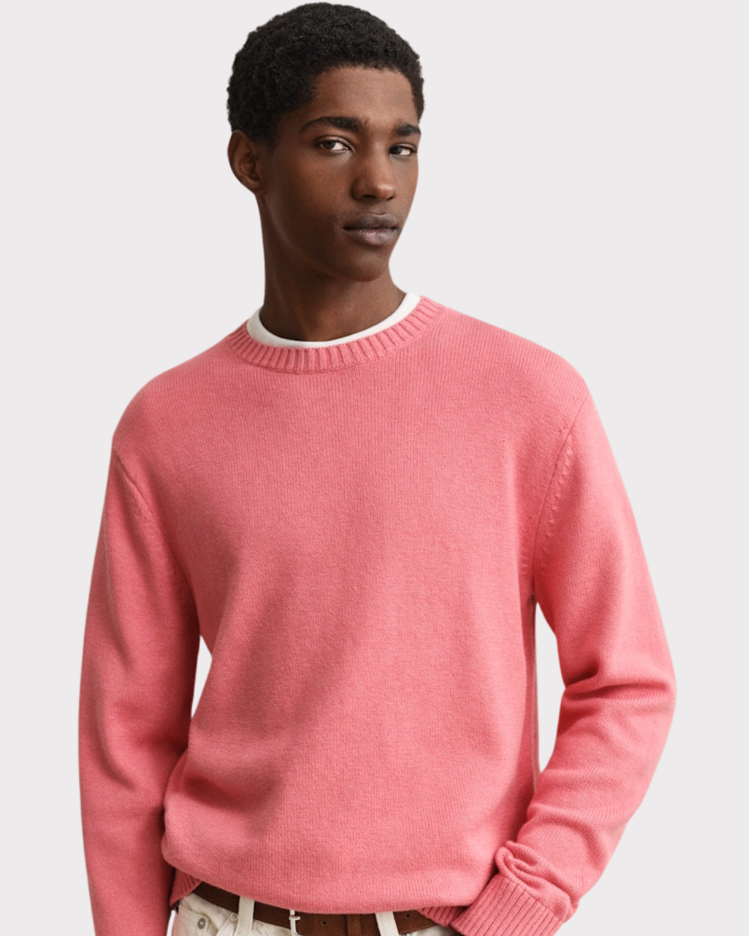 Cotton Blend C-Neck-Genser-Gant-Aandahls
