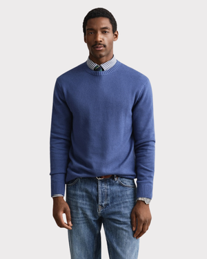 Cotton Blend C-Neck-Genser-Gant-Aandahls