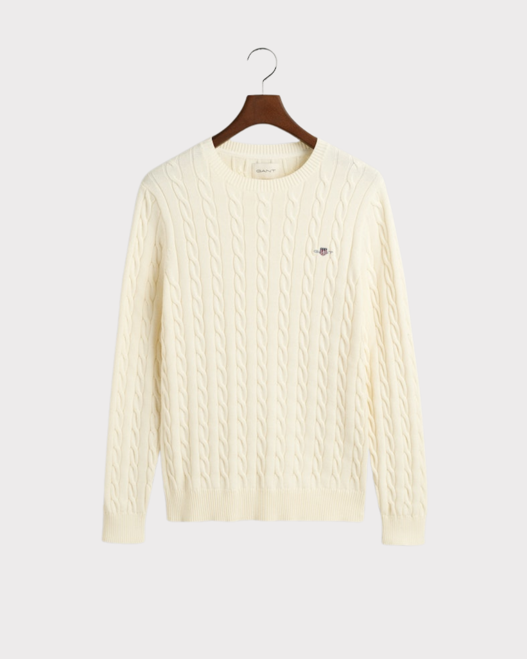 Cotton Cable C-Neck-Genser-Gant-Aandahls
