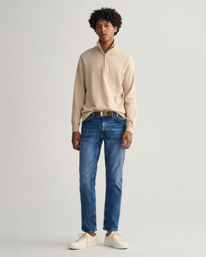 COTTON FLAMME HALFZIP-Strikk-Gant-Aandahls