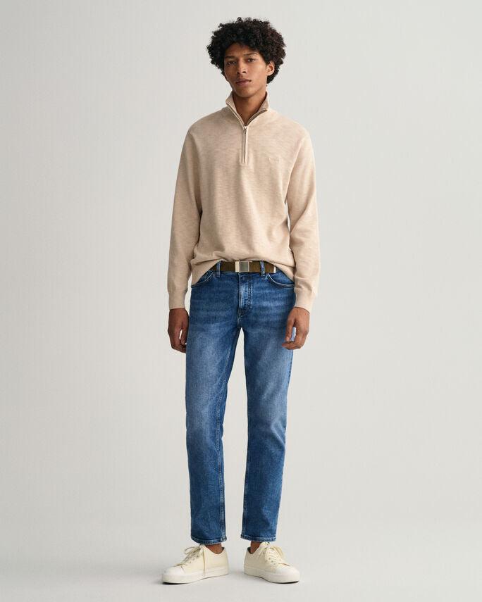 COTTON FLAMME HALFZIP-Strikk-Gant-Aandahls