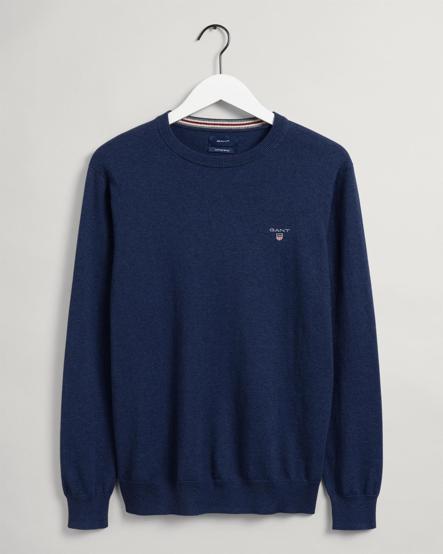 COTTON WOOL C-NECK-Strikk-Gant-Aandahls