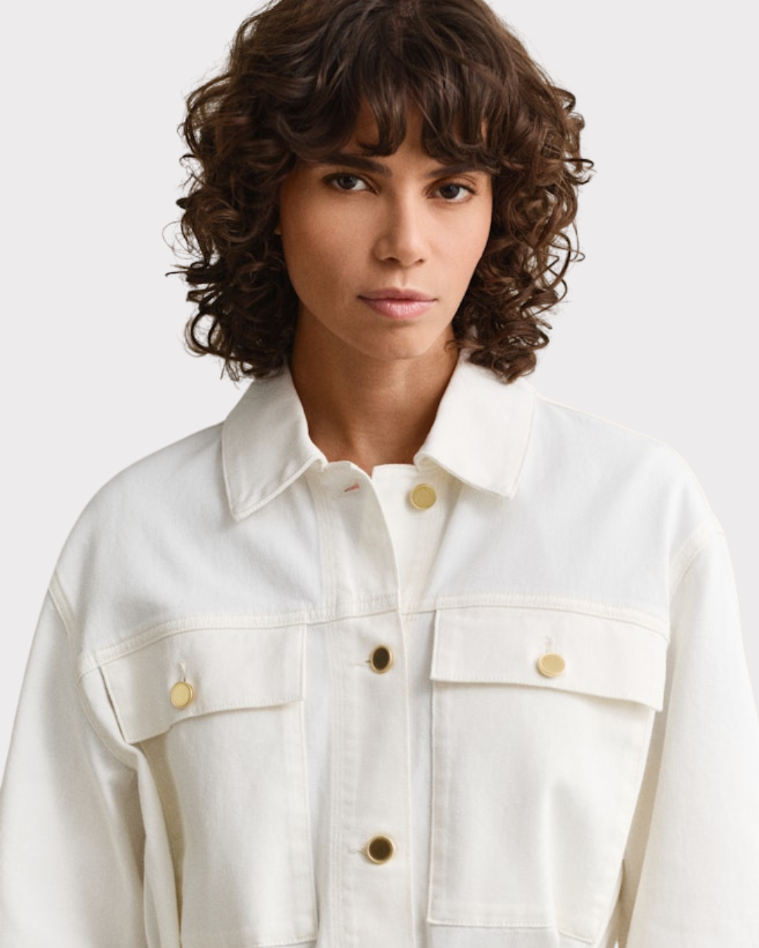 Denim Jacket With Tie Detail-Yttertøy-Gant-Aandahls