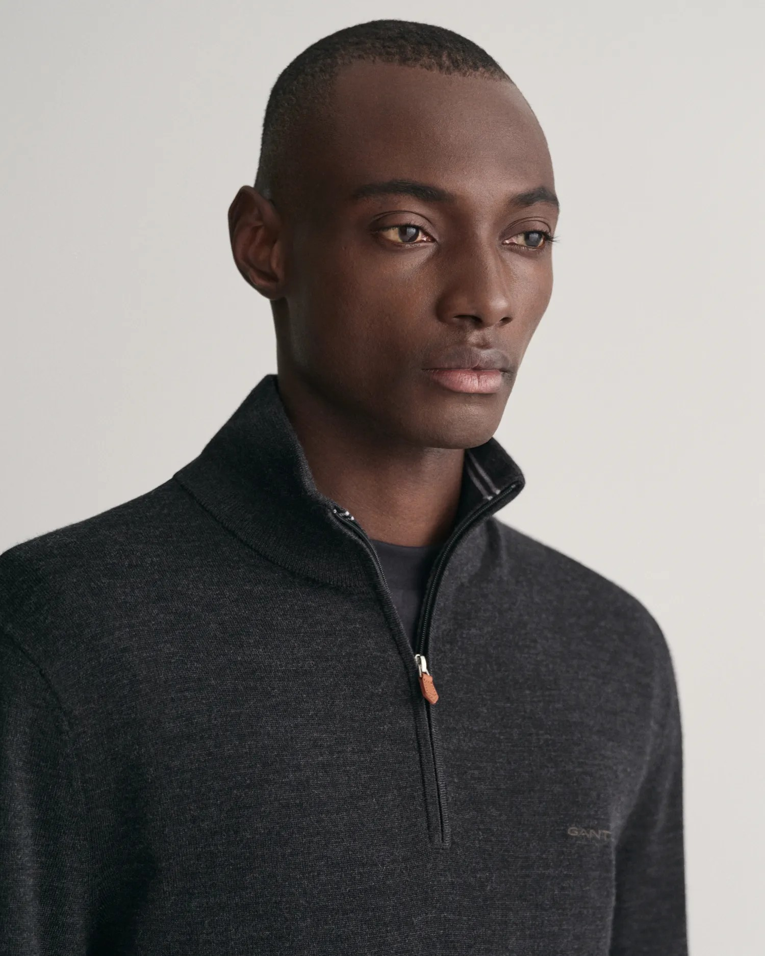 Extrafine merino wool half zip-Cardigan-Gant-Aandahls