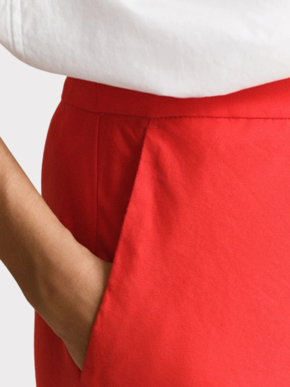Flared Linen Blend Skirt-Skjørt-Gant-Aandahls