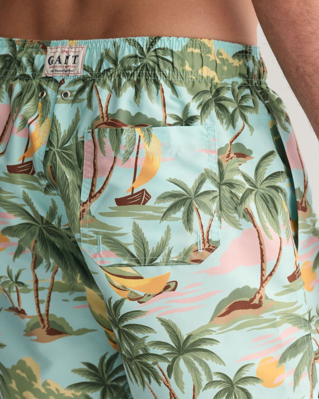Hawaii print swim shorts-Badetøy-Gant-Aandahls