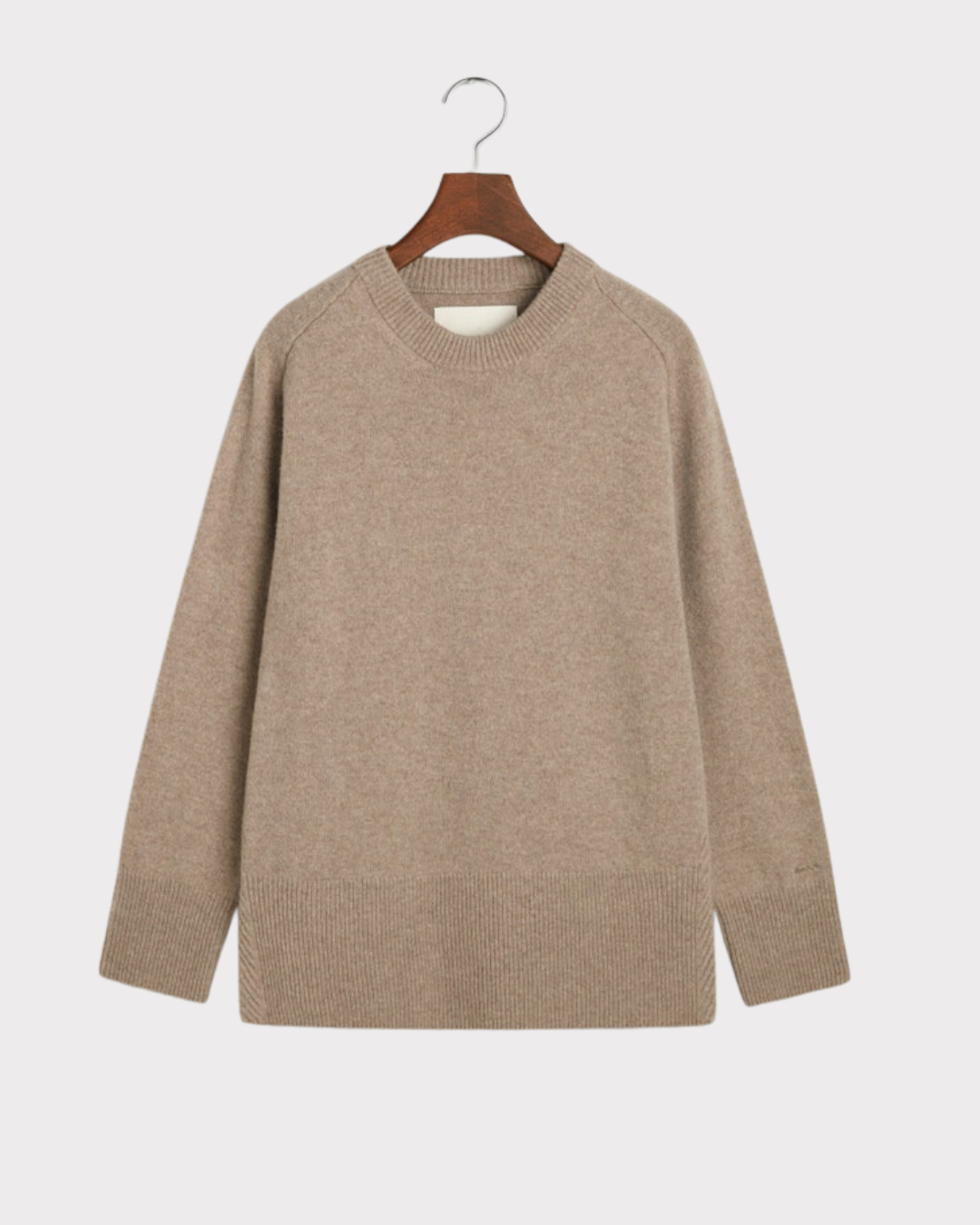 Herringbone detail c-neck-Genser-Gant-Aandahls