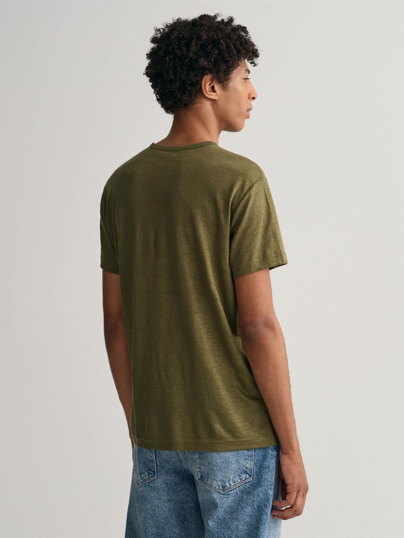 LINEN REGULAR T-SHIRT-Sweat-Gant-Aandahls