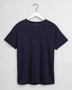 LINEN REGULAR T-SHIRT-Sweat-Gant-Aandahls