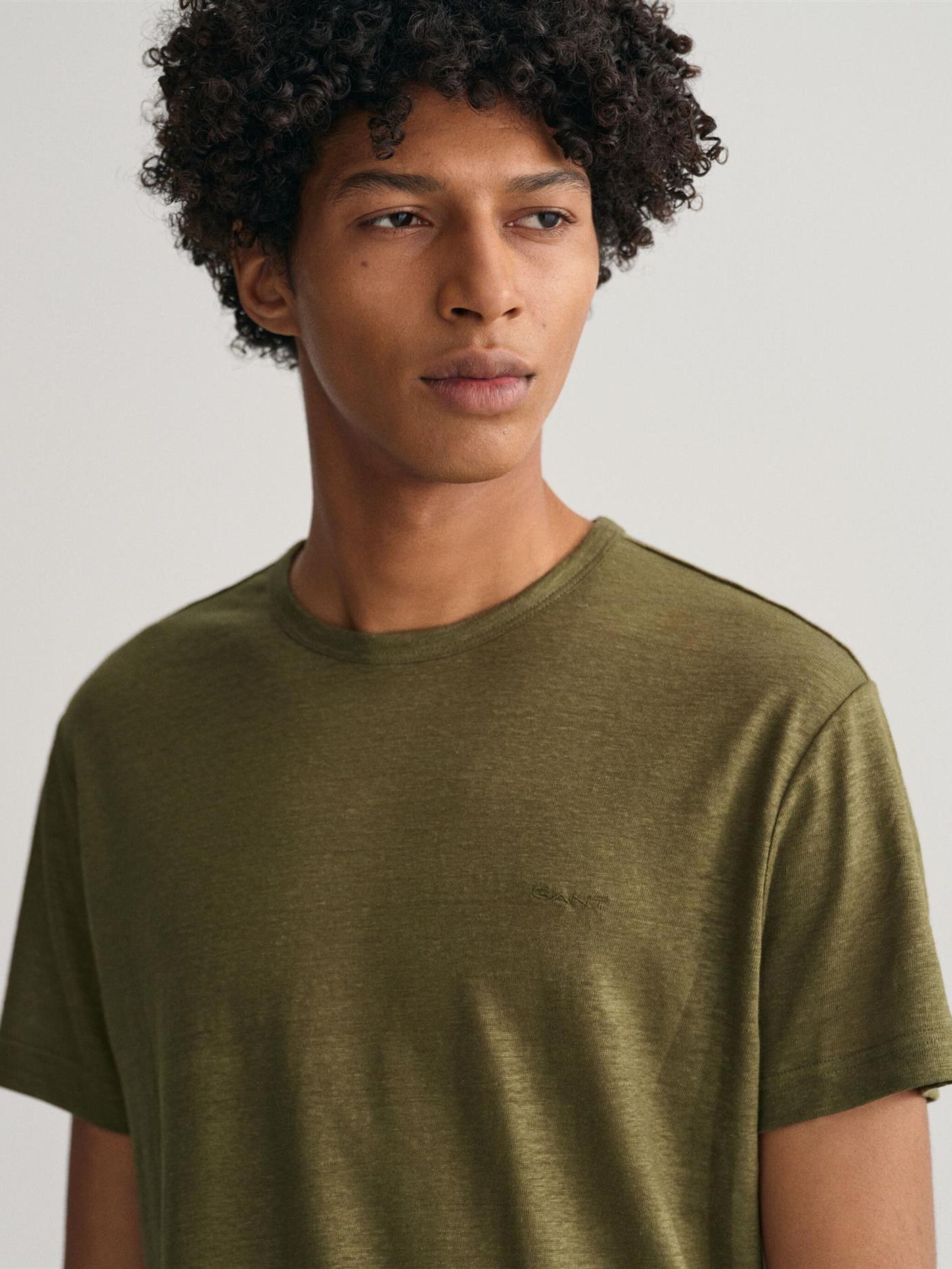 LINEN REGULAR T-SHIRT-Sweat-Gant-Aandahls